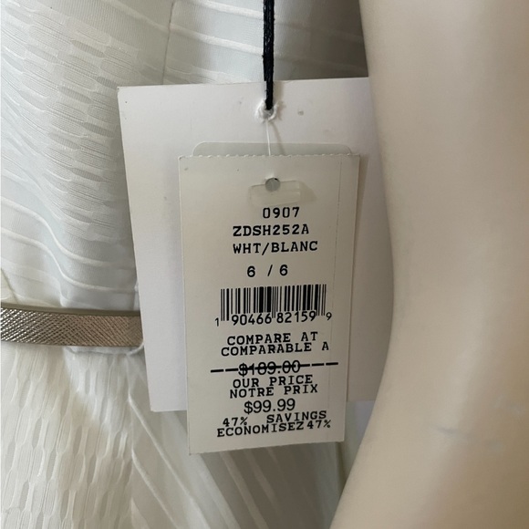 Calvin Klein Belted White Dress - Picture 9 of 9